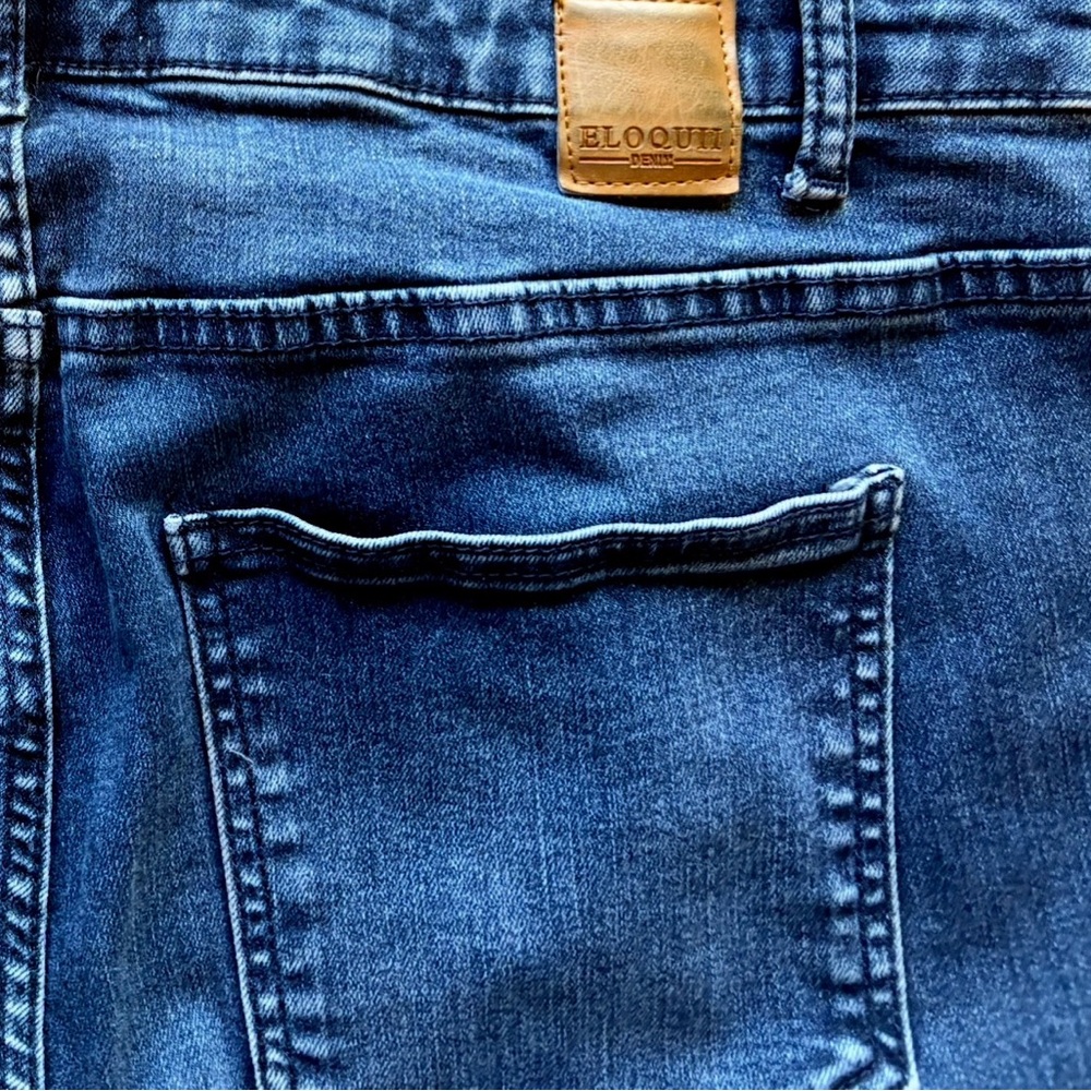 Eloquii Olivia Sculpting Skinny Jean High Waist Dark Wash Stretch Denim 20 - Picture 7 of 14
